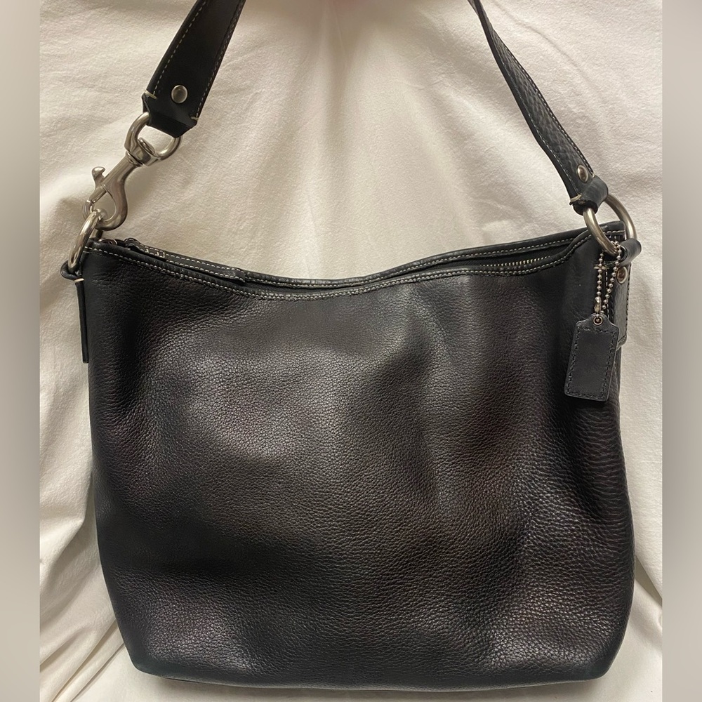 Coach Black Leather Shoulder Bag. Sarah F13094